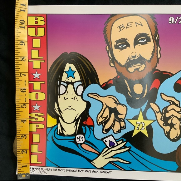 2001 BUILT TO SPILL Concert Poster JERMAINE ROGERS 2001 Offset Collection - Picture 5 of 7